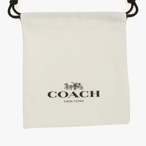 Coach Gold Heart Earrings with Silver Accents - Picture 3 of 3